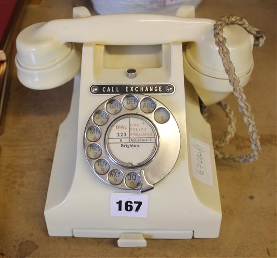 Ivory bakelite telephone